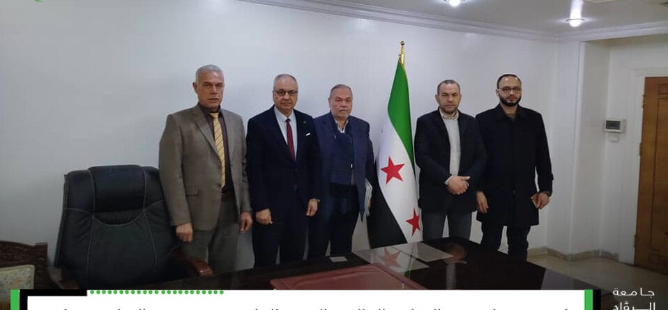 Visit of the Minister of Higher Education and Scientific Research at the Ministry building in Damascus