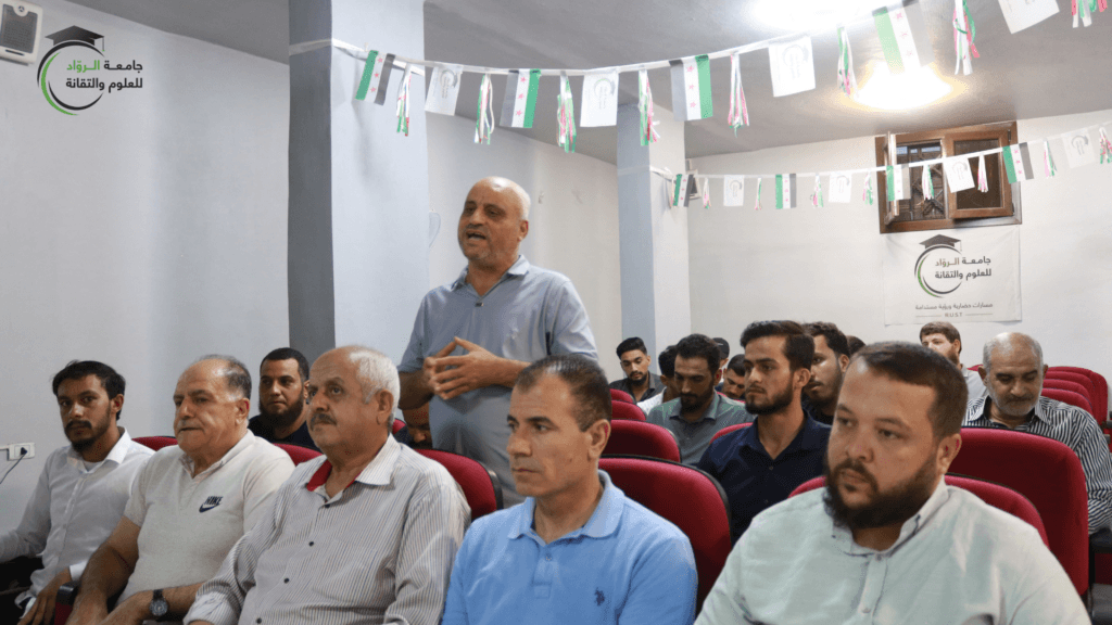 رئاسة الجامعة تلتقي أعضاء اتحاد طلبة جامعة الرواد للعلوم والتقانة
