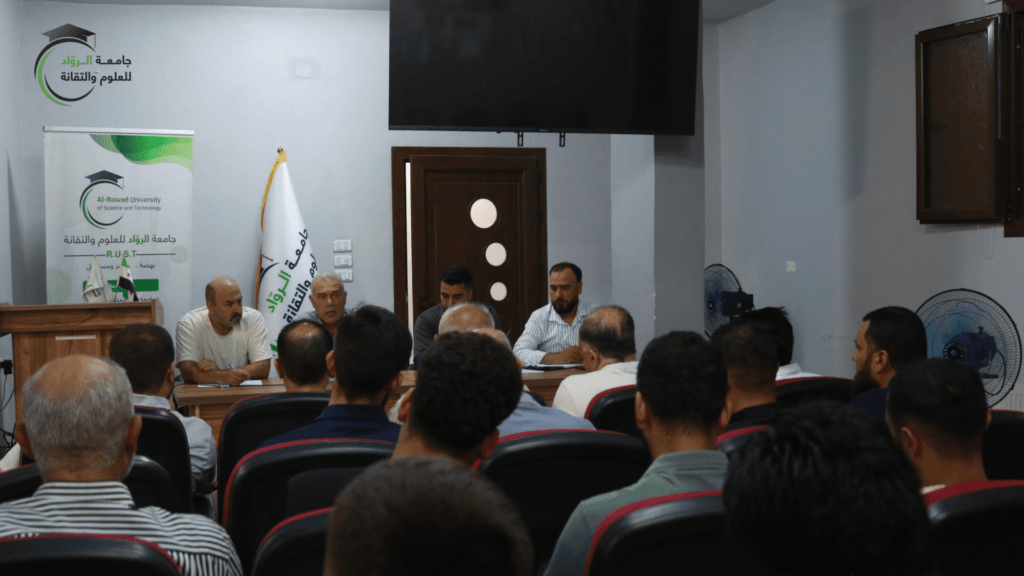 رئاسة الجامعة تلتقي أعضاء اتحاد طلبة جامعة الرواد للعلوم والتقانة
